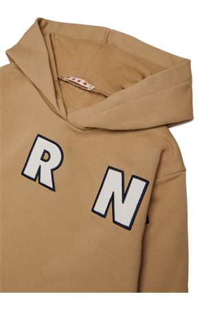 felpa in cotone marrone MARNI KIDS | M01266M00V00M715